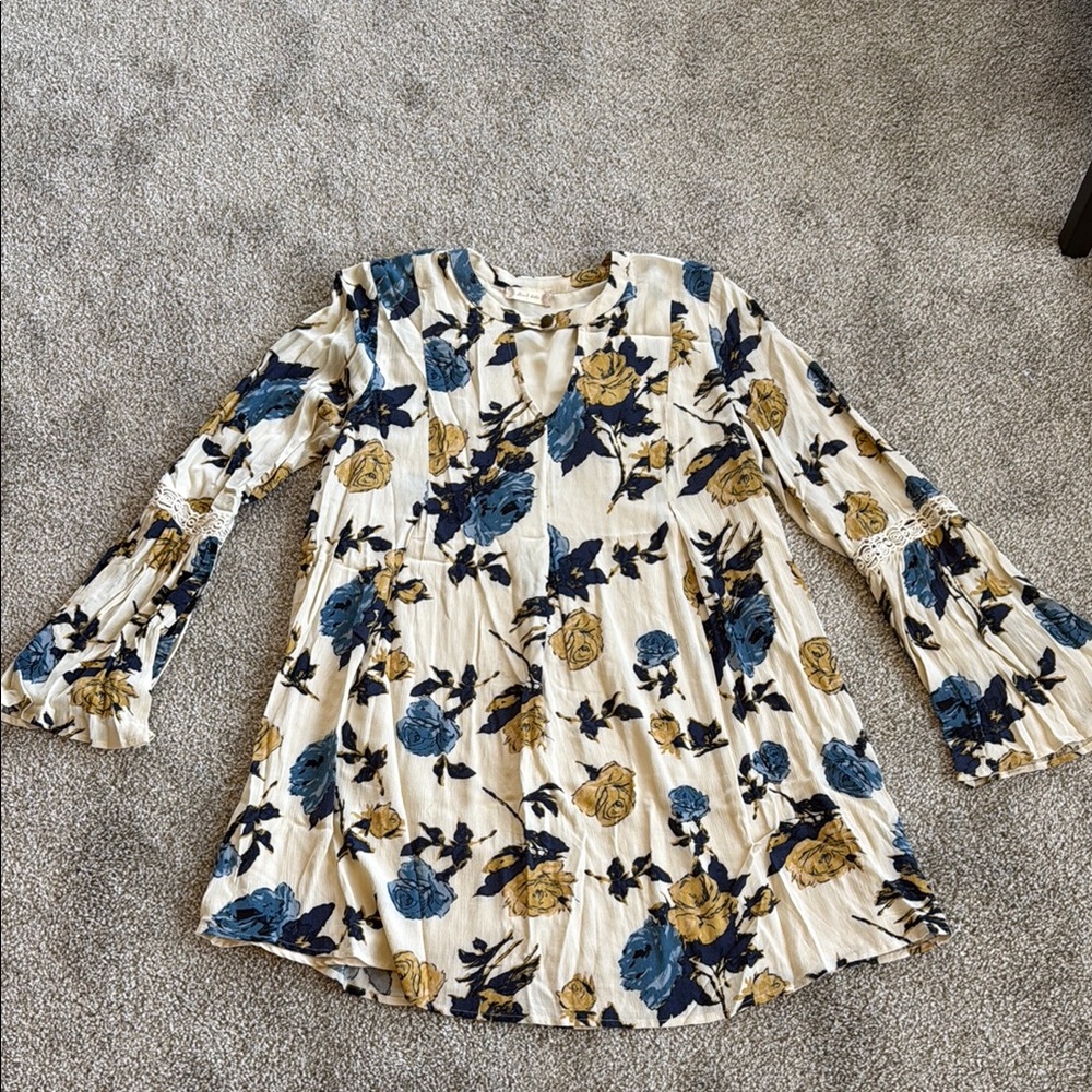 Floral Bell Sleeve Dress